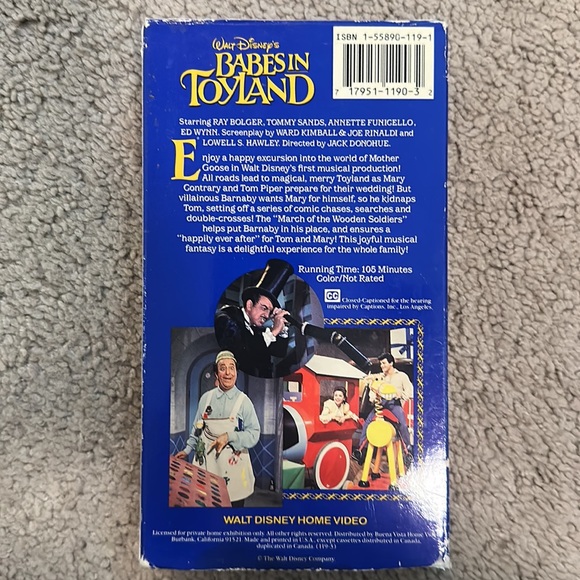 Walt Disney Babes In Toyland VHS Tape - Picture 2 of 2